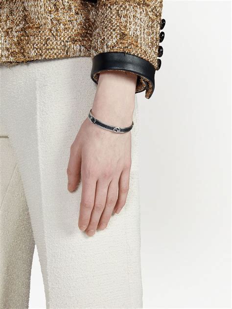 replica gucci stripe cuff bracelet|gucci interlocking g bracelet.